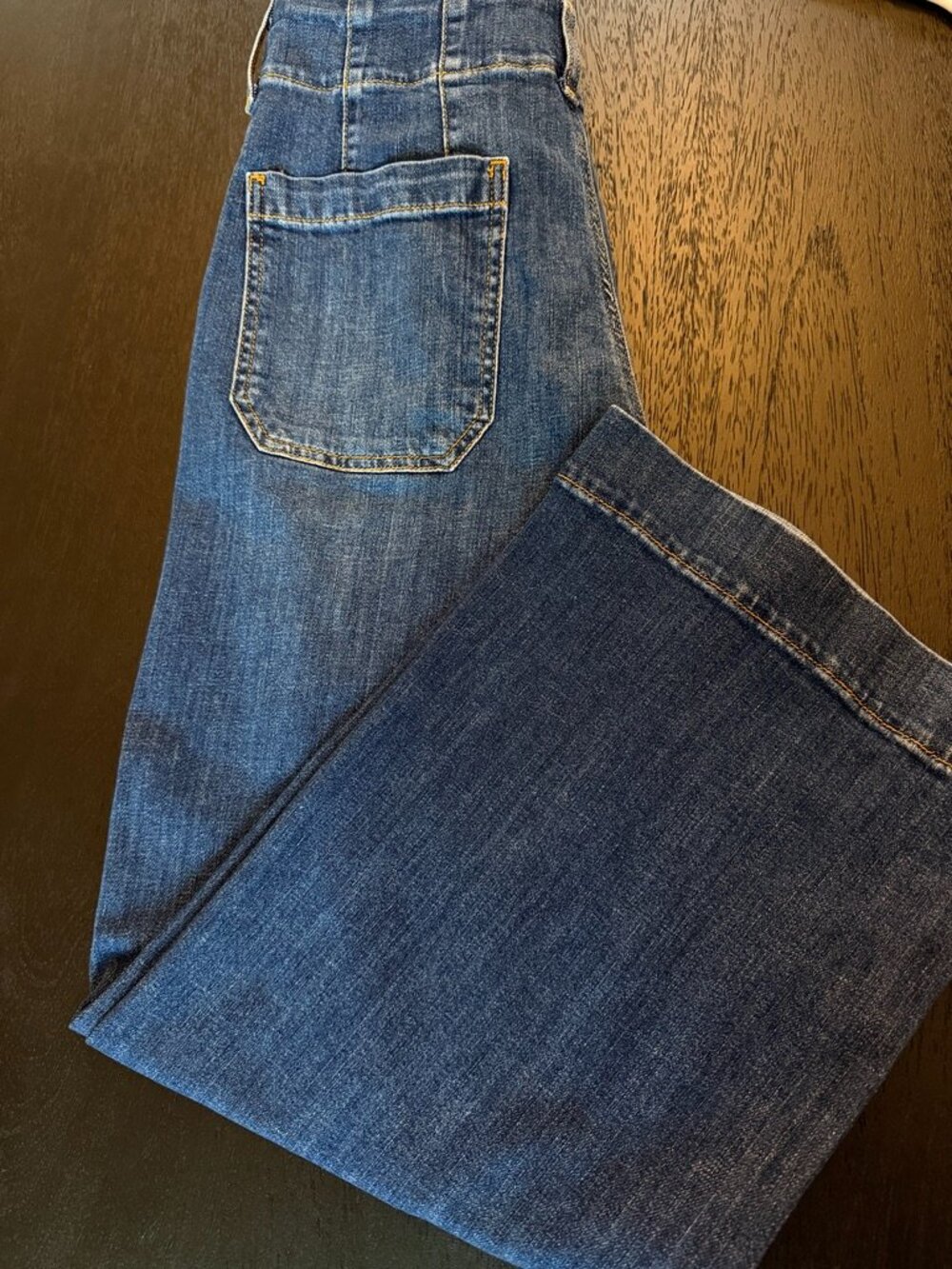 Maeve The Colette Wide Leg Crop Jeans Denim Blue Size 30 Anthropologie